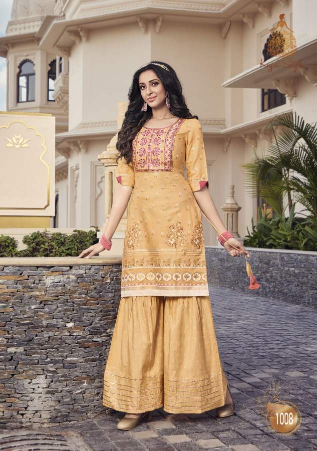 Lavish New Designer Festive Wear Embroidery Heavy Kurti With Bottom Collection